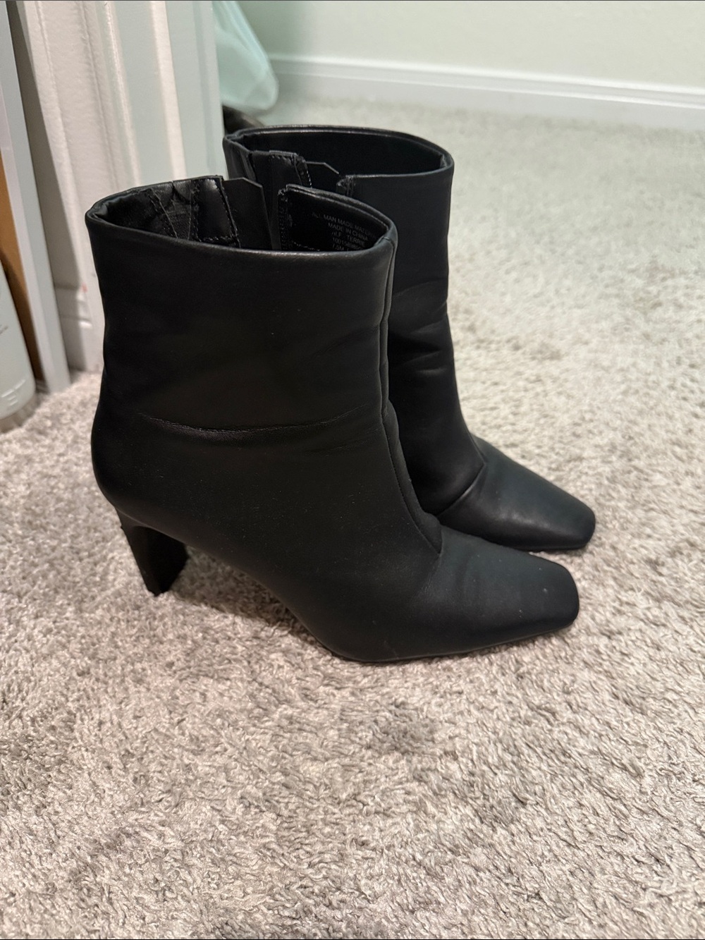 Alfani Black Pointed Toe Ankle Booties